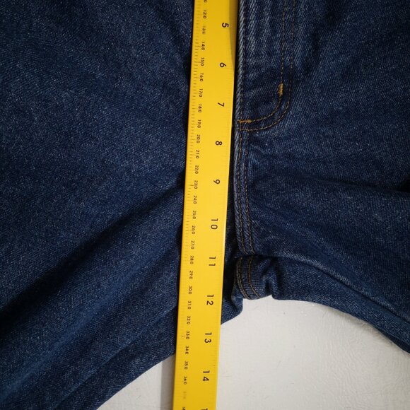 L.L. Bean Ladies Size 6P Flannel Lined Double L Relaxed Fit Medium Wash Jeans - Picture 13 of 14